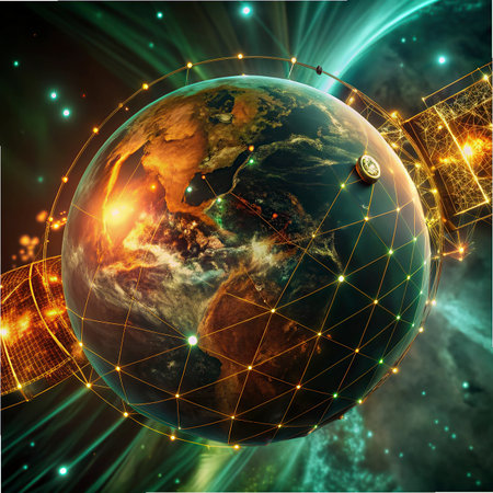 Earth from space. Best Internet Concept of global business from concepts series.