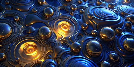3D rendering of abstract fractal for creative design, art and entertainment