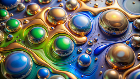 3d illustration of abstract geometric composition,digital art works. Computer generated graphics.の写真素材