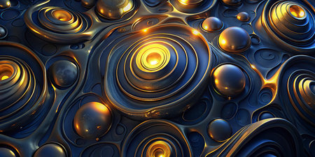 Abstract fractal. Fractal art background for creative design. Decoration for wallpaper, desktop, poster, cover booklet. Print for clothes, t-shirt. Creative illustration for designの写真素材