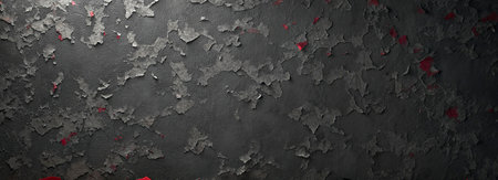 Old grunge wall background or texture. Black and red colors.の写真素材