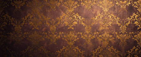 Vintage background with damask ornament. Can be used as wallpaperの写真素材