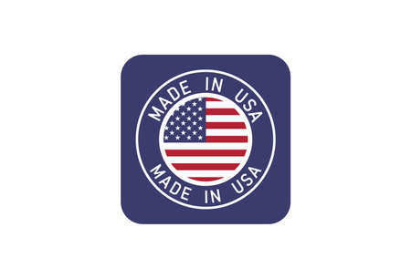 Made In USA stamp sticker vector designのイラスト素材