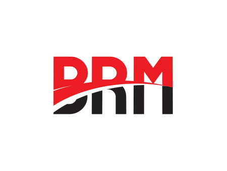 BRM Letter Initial Logo Design Vector Illustrationのイラスト素材