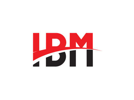 IBM Letter Initial Logo Design Vector Illustrationのイラスト素材