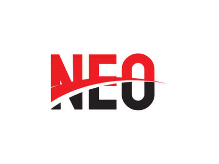 NEO Letter Initial Logo Design Vector Illustrationのイラスト素材