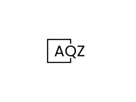 QZ Logo Design Vector Template. Initial Letter QZ Logo Designのイラスト素材