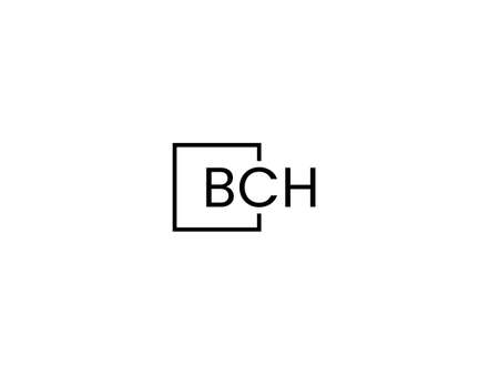 BCH Letter Logo Design Vector Template. Initial Letter BCH Logo Designのイラスト素材