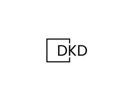 Initial Letter DK Logo or KD Logo Design Vector Template.のイラスト素材