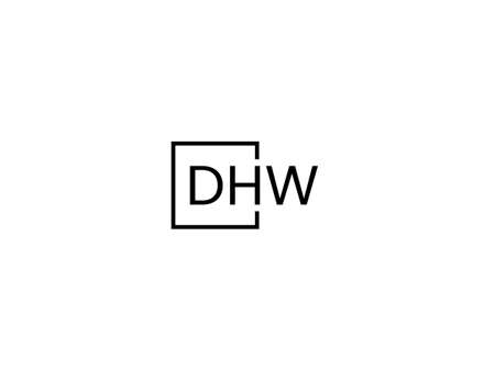 Initial letter dw logo or wd logo vector design template elementsのイラスト素材