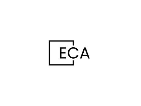 Initial Letter ECA Logo Design Vector Template. Graphic Alphabet Symbol for Corporate Business Identityのイラスト素材