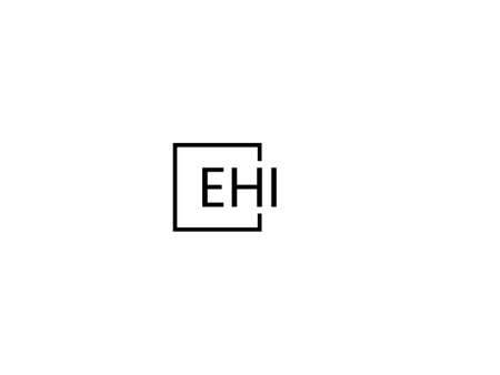 Initial Letter EH Logo Design Vector Template. Linked Letter EH Logo Designのイラスト素材