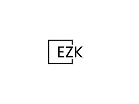 Initial Letter EK Logo Design Vector Template. Linked Letter EK Logo Designのイラスト素材
