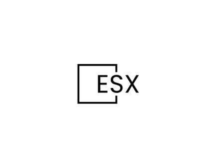 Initial ES Letter Logo Design Vector Template. Creative Abstract ES Letter Logo Designのイラスト素材