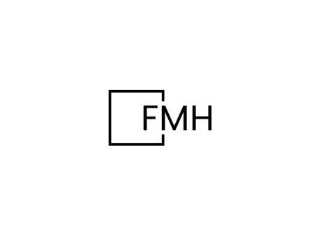 Initial Letter FH Logo Design Vector Template. Linked Letter FH Logo Designのイラスト素材