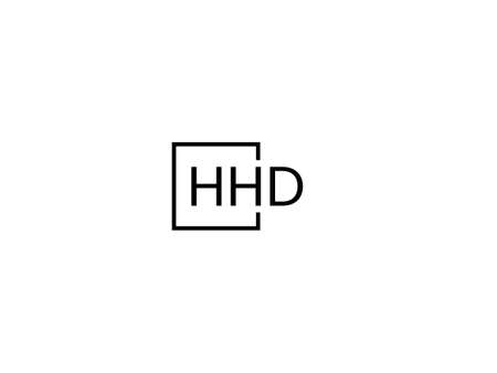 HD or HD logo design vector template. HD or HD icon symbolのイラスト素材