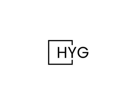 Initial letter hg logo or hg logo vector design template elementsのイラスト素材