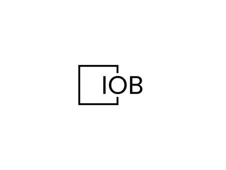 Initial letter ib logo or ib logo vector design template in black and whiteのイラスト素材