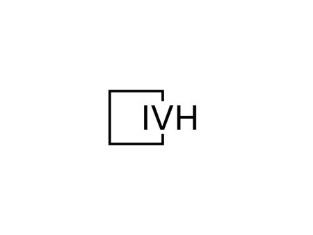 Initial letter vh logo or hv logo vector design template elementsのイラスト素材