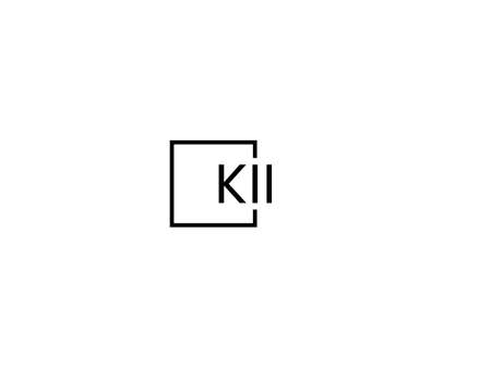 Initial letter ki logo or kk logo vector design template elementsのイラスト素材