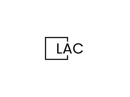 Initial letter LA logo or LA logo vector design template in black and whiteのイラスト素材