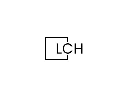 Initial Letter LCH Logo Design Vector Template. Linked Letter LCH Logo Designのイラスト素材