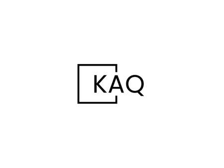 KQ Logo Design Vector Template. Initial Letter KQ Logo Designのイラスト素材