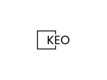 Initial Letter KEO Logo Design Vector Template. Linked Letter KEO Logo Designのイラスト素材