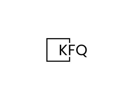 Initial Letter KF Logo Design Vector Template. Linked Letter KF Logo Designのイラスト素材