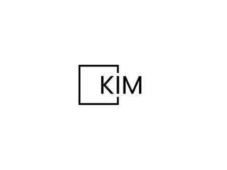 Initial letter km logo or km logo vector design template with minimal styleのイラスト素材