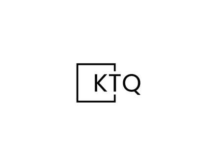 Initial letter kq logo or kq logo vector design template with minimal styleのイラスト素材