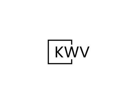 Initial letter kw logo or wk logo vector design template elementsのイラスト素材