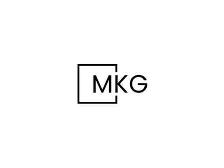 Initial Letter MK Logo Design Vector Template. Linked Letter MK Logo Designのイラスト素材