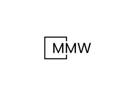 Initial letter mw logo or wm logo vector design template.のイラスト素材