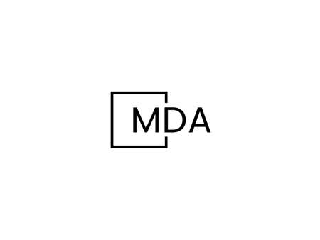Initial Letter MDA Logo Design Vector Template. Graphic Alphabet Symbol for Corporate Business Identityのイラスト素材