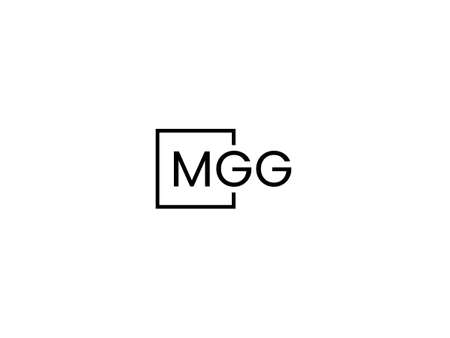 Initial Letter MG Logo Design Vector Template. Linked Letter MG Logo Designのイラスト素材