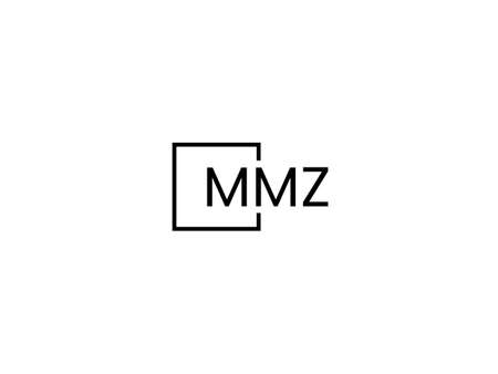 Minimalist Initial Letter MZ Logo Design Vector Template. Graphic Alphabet Symbol for Corporate Business Identityのイラスト素材