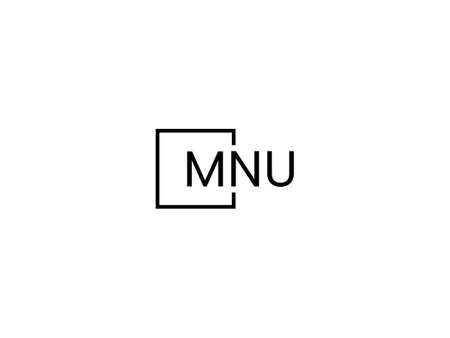 Minimalist Initial Letter MU Logo Design Vector Template. Graphic Alphabet Symbol for Corporate Business Identityのイラスト素材