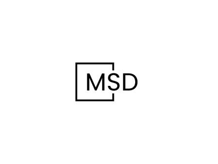 MS Letter Logo Design Vector Template. Linked Letter MS Logo Designのイラスト素材