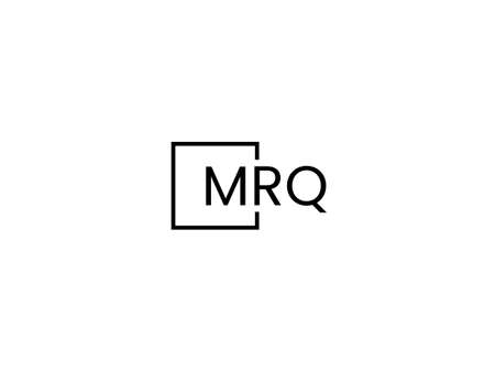 Initial letter mq logo or qm logo vector design template in black and whiteのイラスト素材
