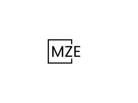 Initial letter MZ logo or zm logo vector design template.のイラスト素材