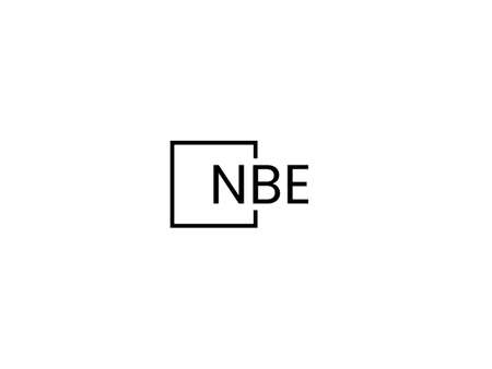 Initial letter nebe logo or nebe logo vector design template.のイラスト素材