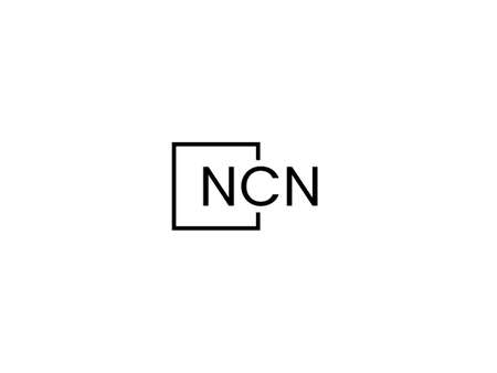 Nc Logo Design Vector Template. Initial Letter Nc Logo Designのイラスト素材