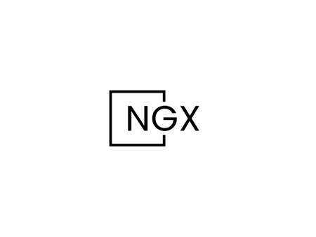 Initial letter nx logo or nx logo vector design template in black and whiteのイラスト素材