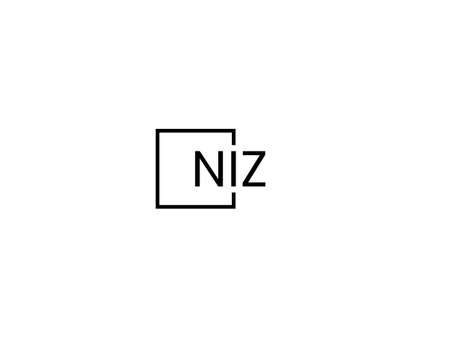 Initial letter nz logo or nz logo vector design template elementsのイラスト素材
