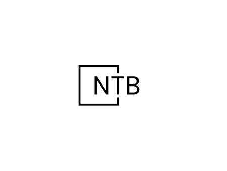 Initial letter nb logo or bn logo vector design template in black and whiteのイラスト素材