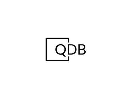 QB Letter Logo Design Vector Template. Initial Letter QB Logo Designのイラスト素材