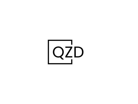 QD logo design vector template. Abstract letter QD logo designのイラスト素材