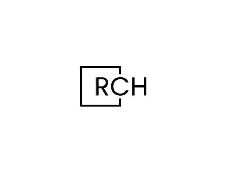 Rch logo design vector template. Initial letter RCH logo designのイラスト素材