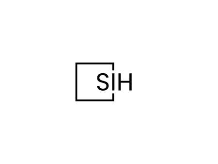 Initial letter sh logo or scs logo vector design template elementsのイラスト素材